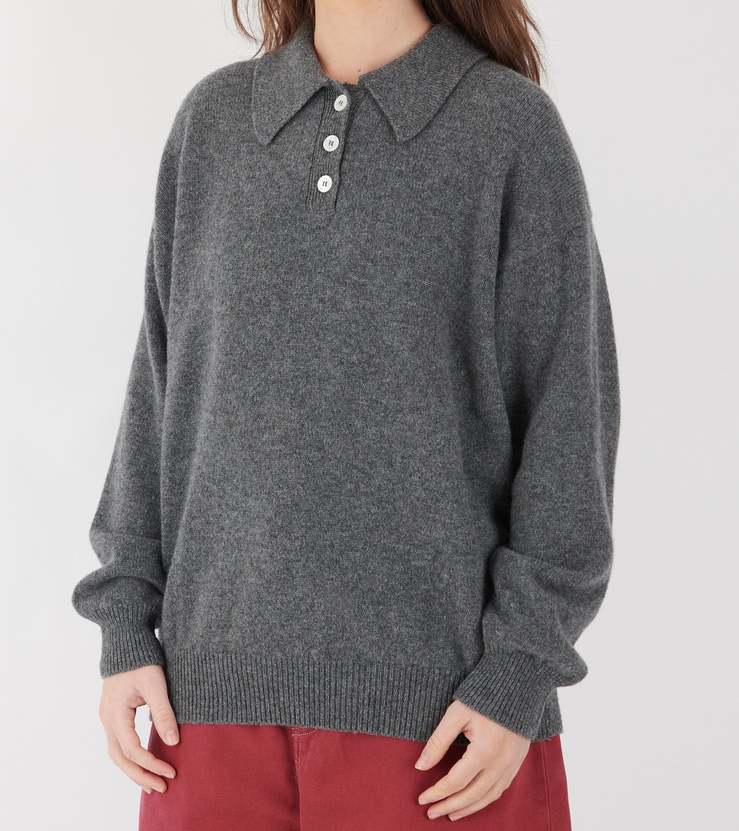 Edith Polo Shirt Derby Grey