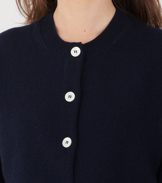 Ada Crewneck Cardigan Navy