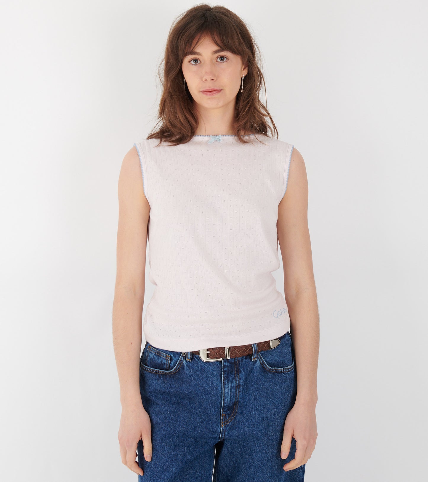Alexa Jersey Top Pale Pink
