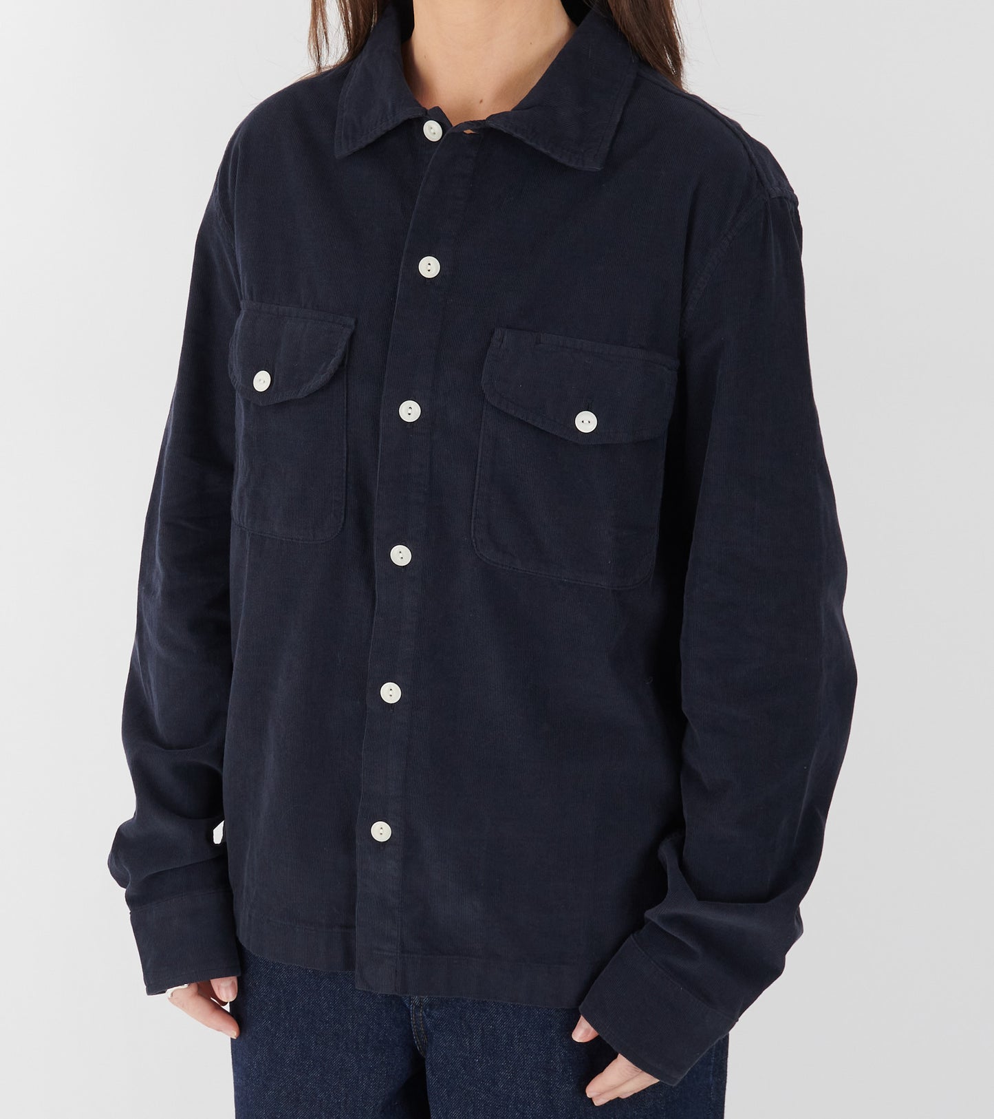 Corduroy Shirt Night Blue