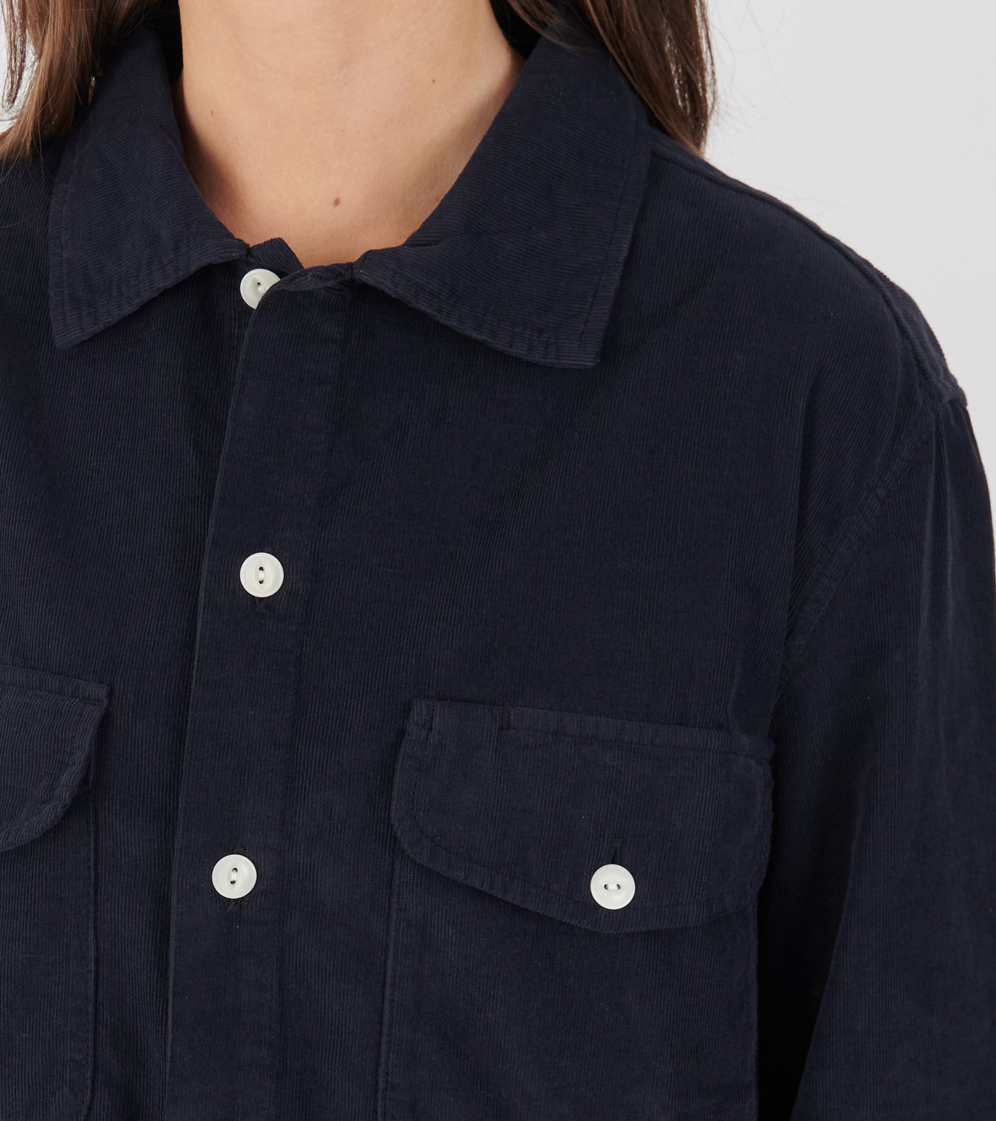 Corduroy Shirt Night Blue