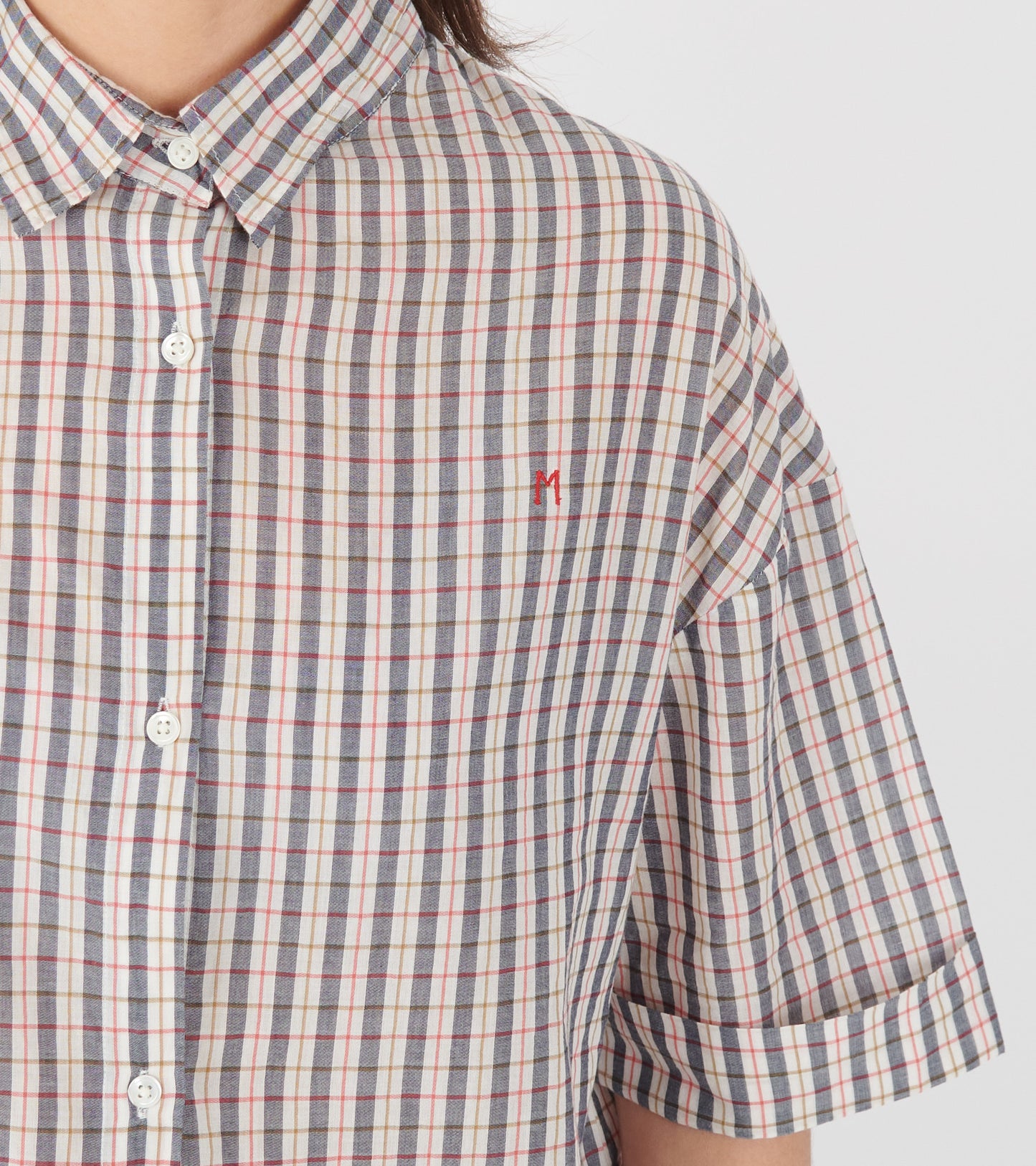 Edith Shirt No. 776 Merle Navy Blue