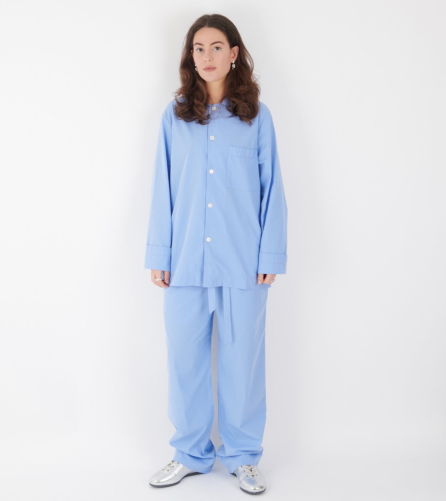 Pyjamas Shirt Cornflower Blue