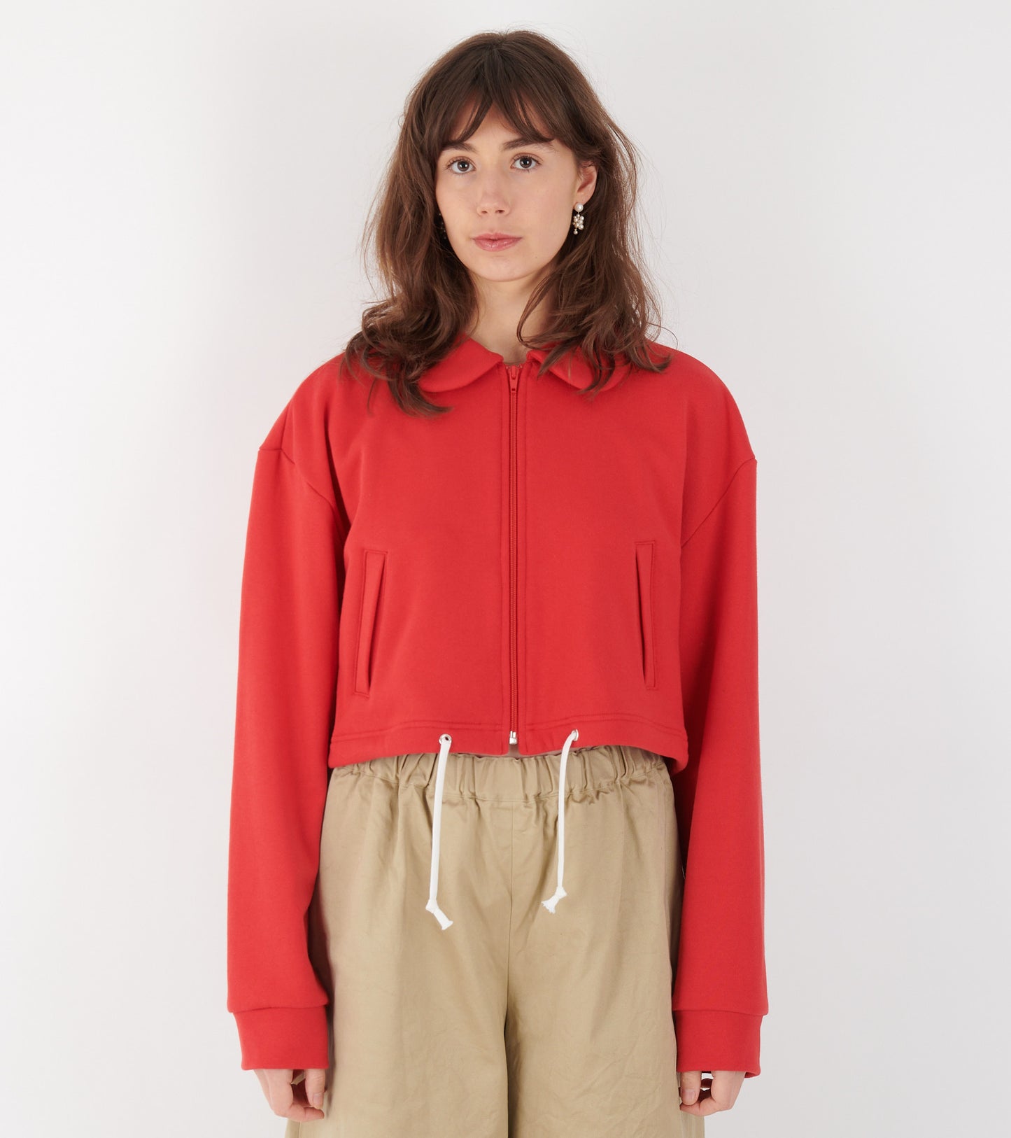 Cropped Sweat Red