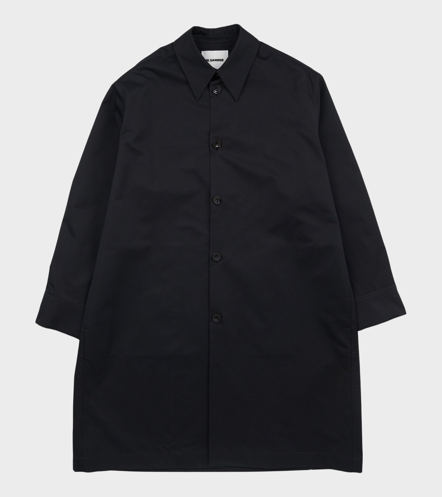 Silk Blend Coat Black