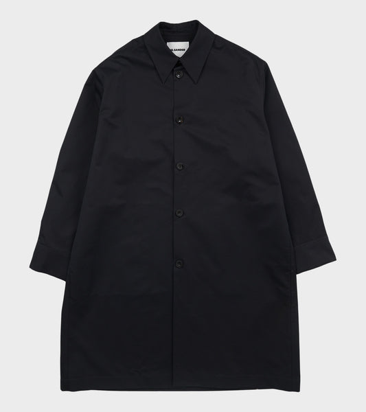Silk Blend Coat Black