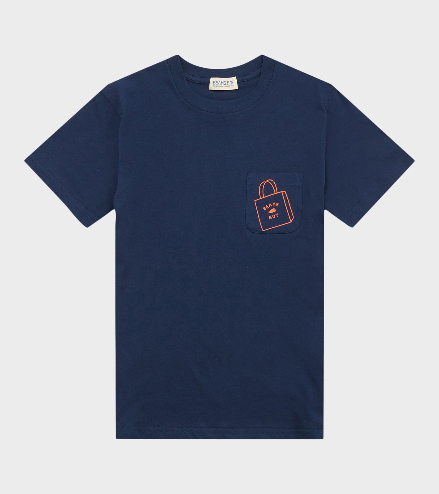 Logo Pocket T-shirt Navy/Orange