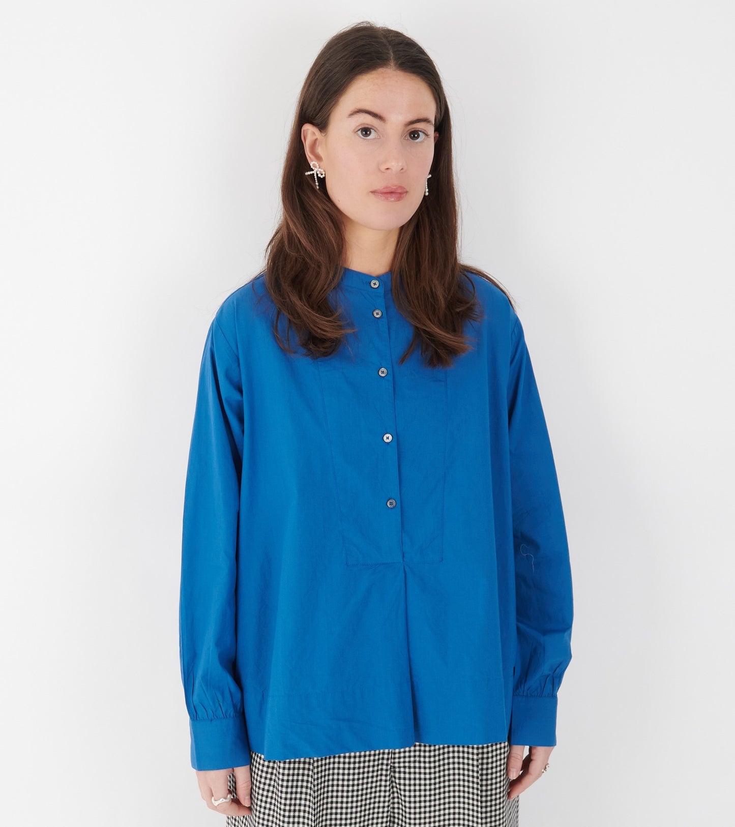 Colombe Shirt No. 778 Poplin Royal Blue