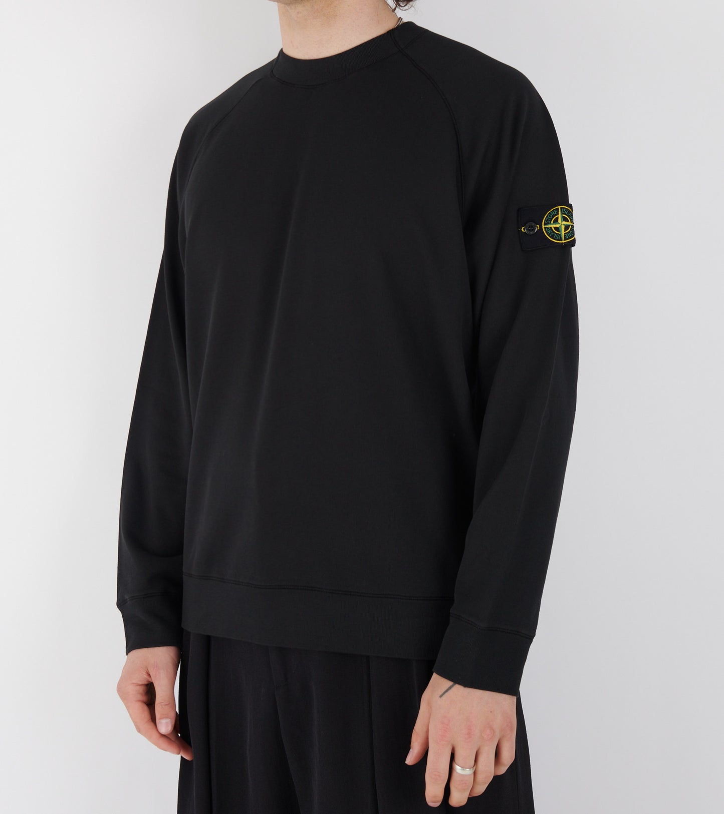 Lightweight Stretch Sweatshirt Black