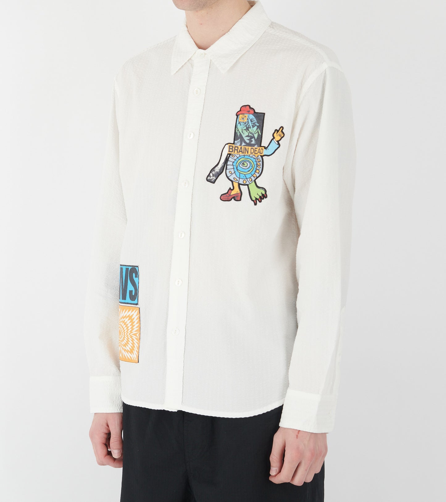 Truth Now Seersucker Shirt White