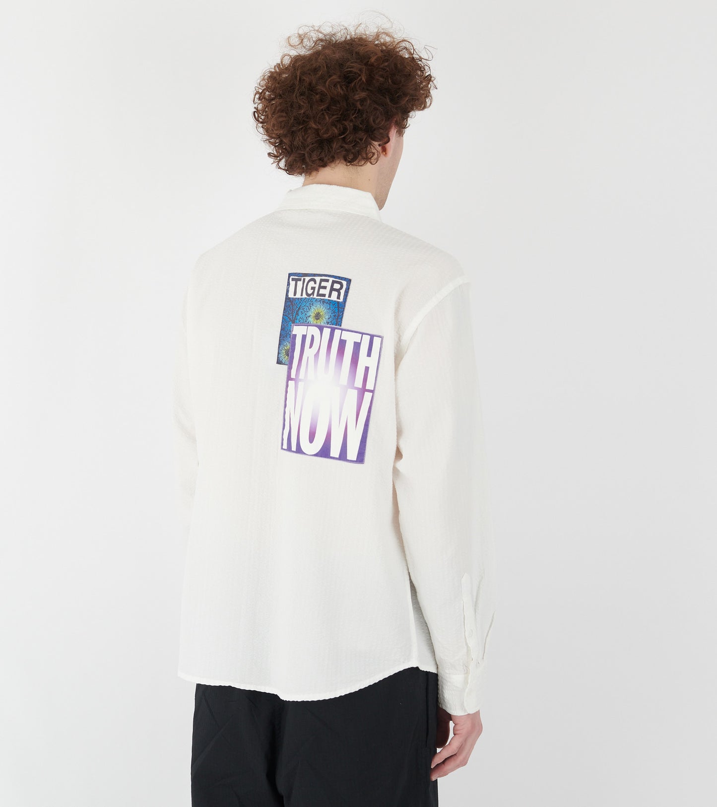 Truth Now Seersucker Shirt White