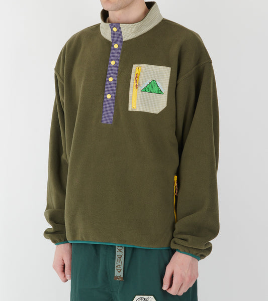 Equip Ripstop Pullover Fleece Olive