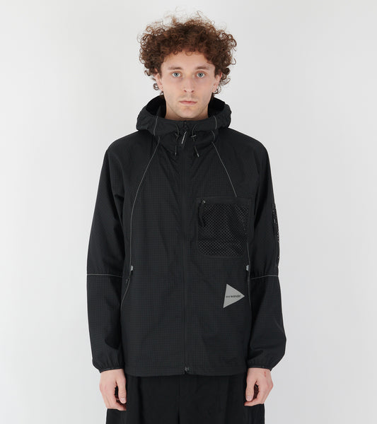 Breath Rip Hooded Jacket Black