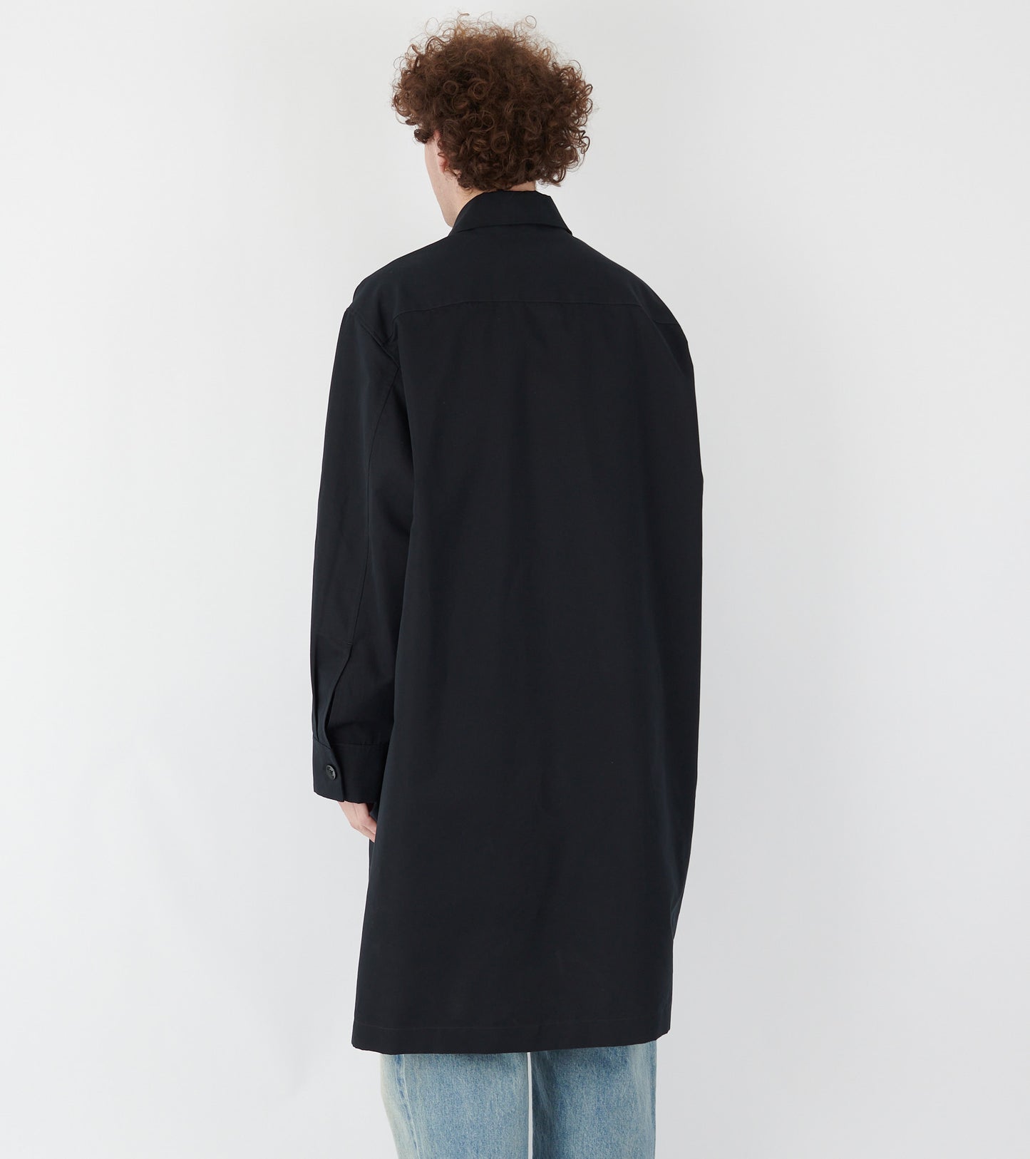 Silk Blend Coat Black