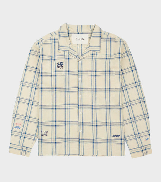 Greetings Shirt L/S French Gingham Interrupted