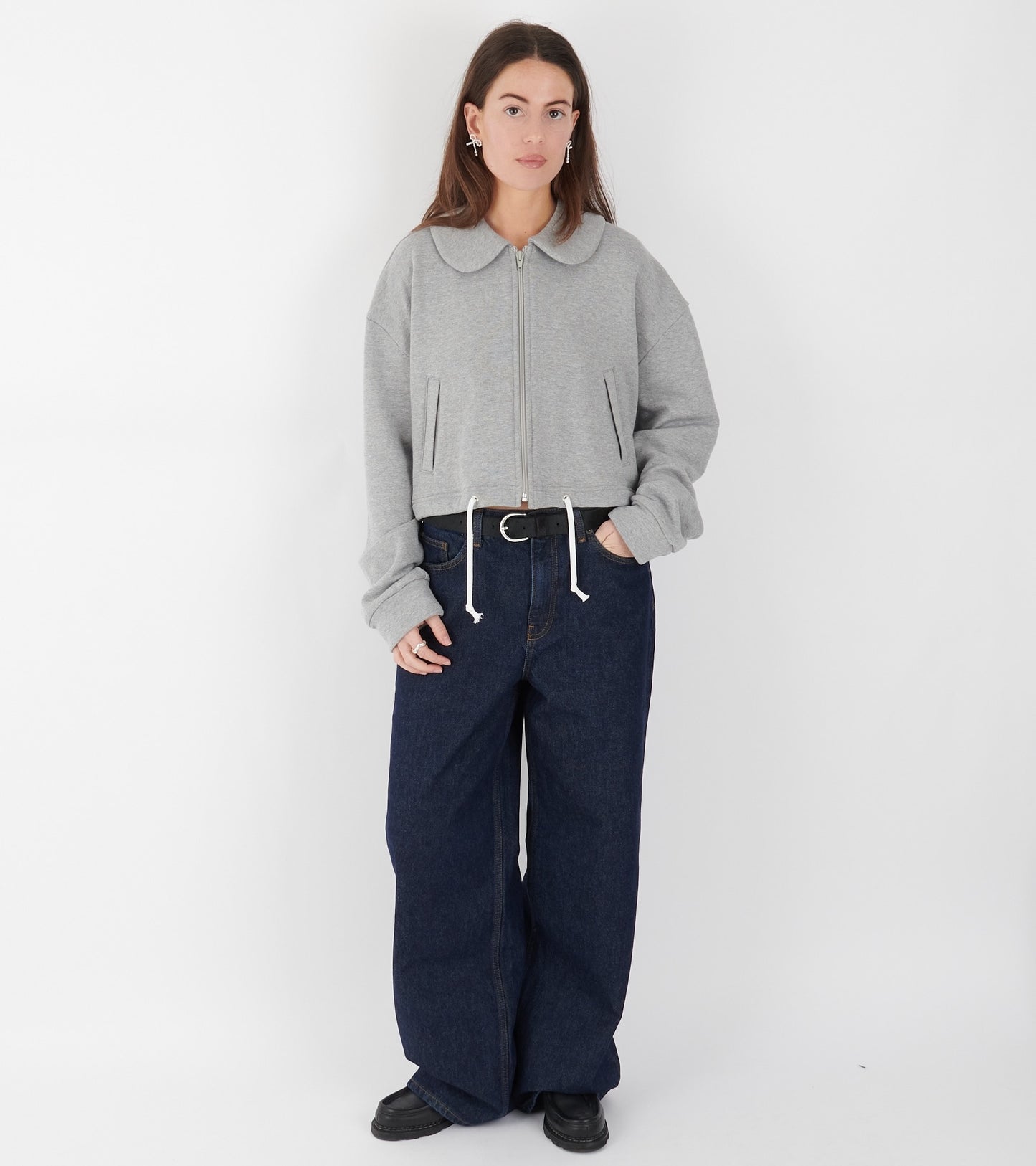 Cropped Sweat Grey