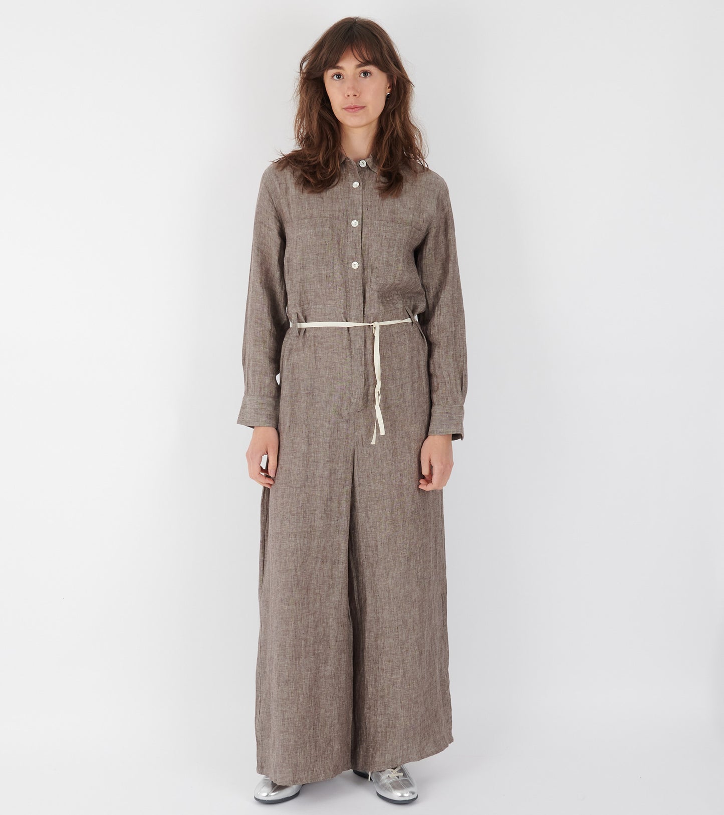 Jumpsuit Linen Brown