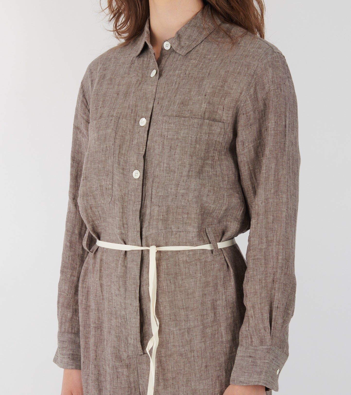 Jumpsuit Linen Brown