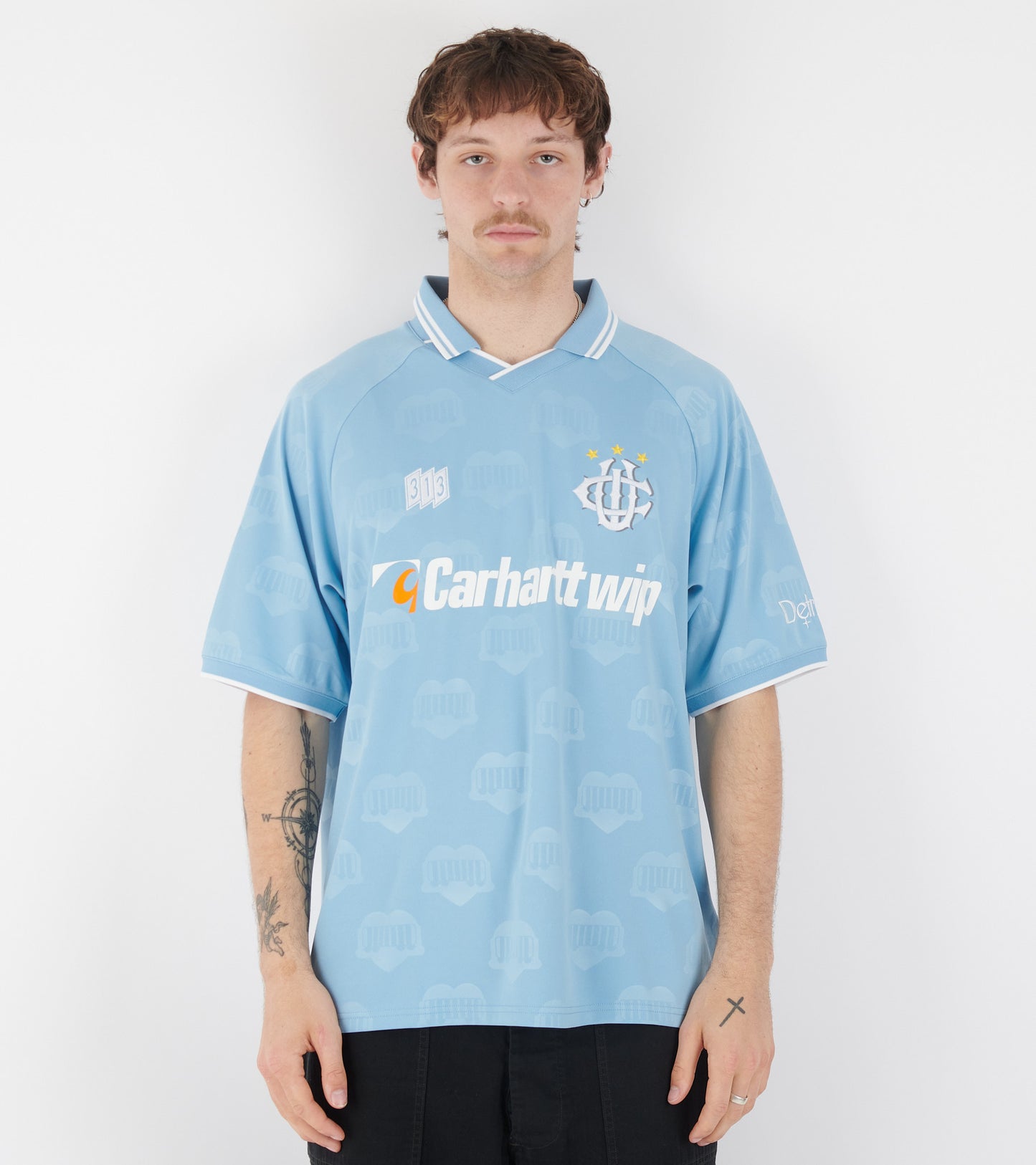 S/S Hartt's Football T-shirt Bluebird