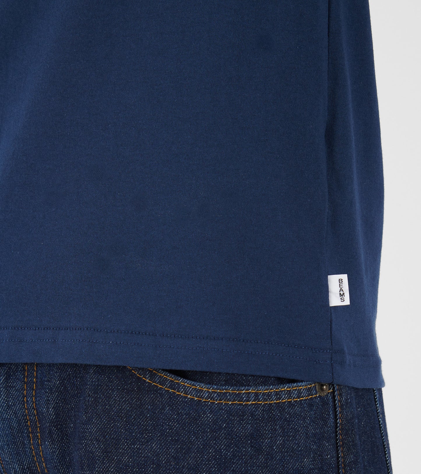 Logo Pocket T-shirt Navy/Orange