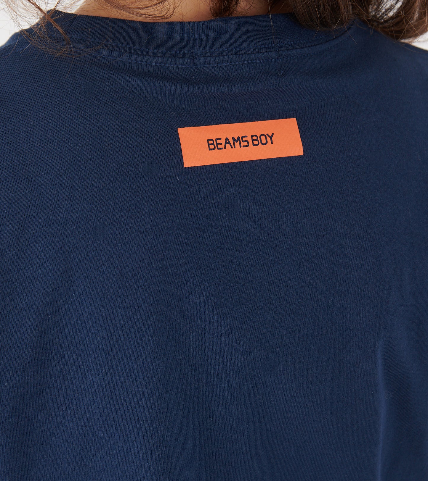 Logo Pocket T-shirt Navy/Orange