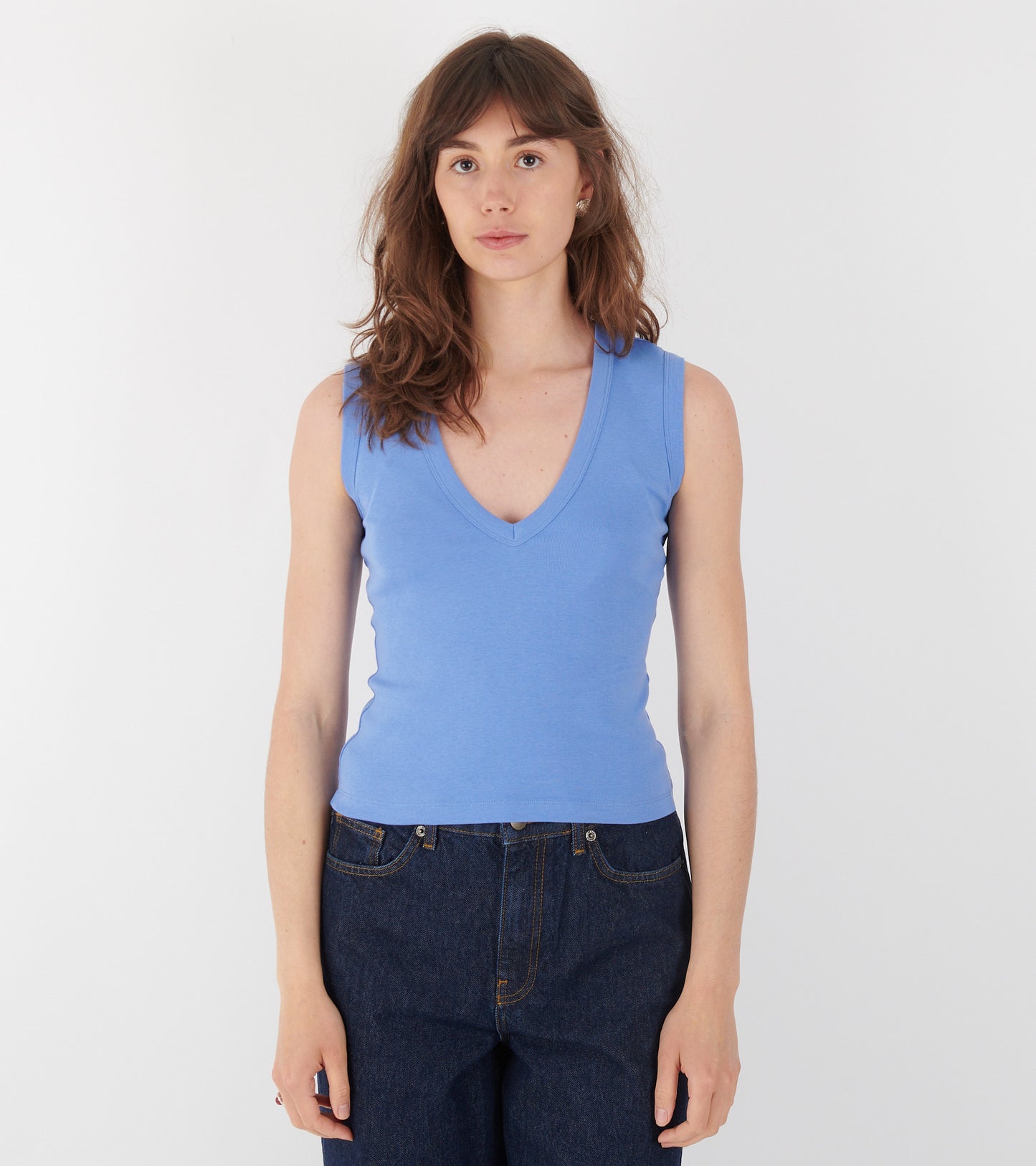 Dewi Tank Flore Blue