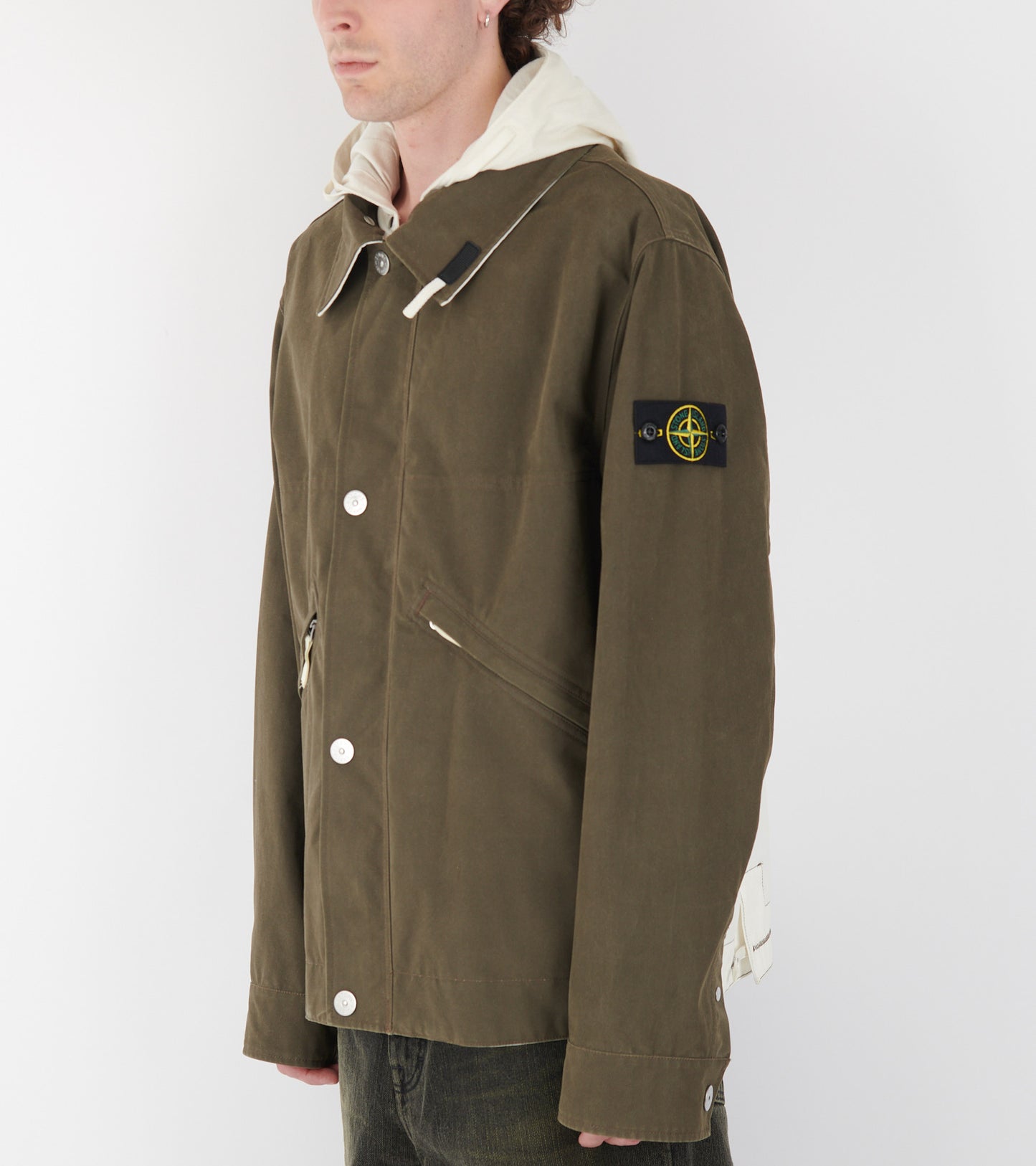 Capospalla Tela Resinata Jacket Olive Green