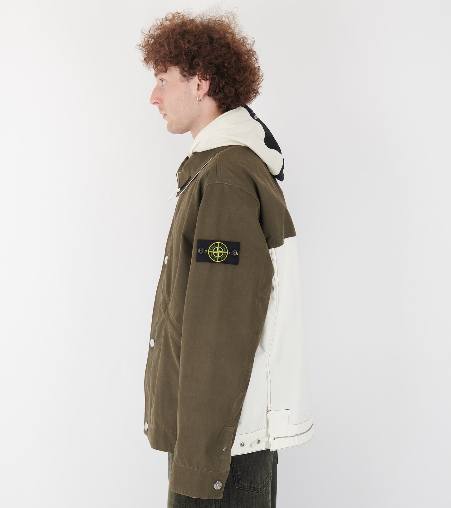 Capospalla Tela Resinata Jacket Olive Green