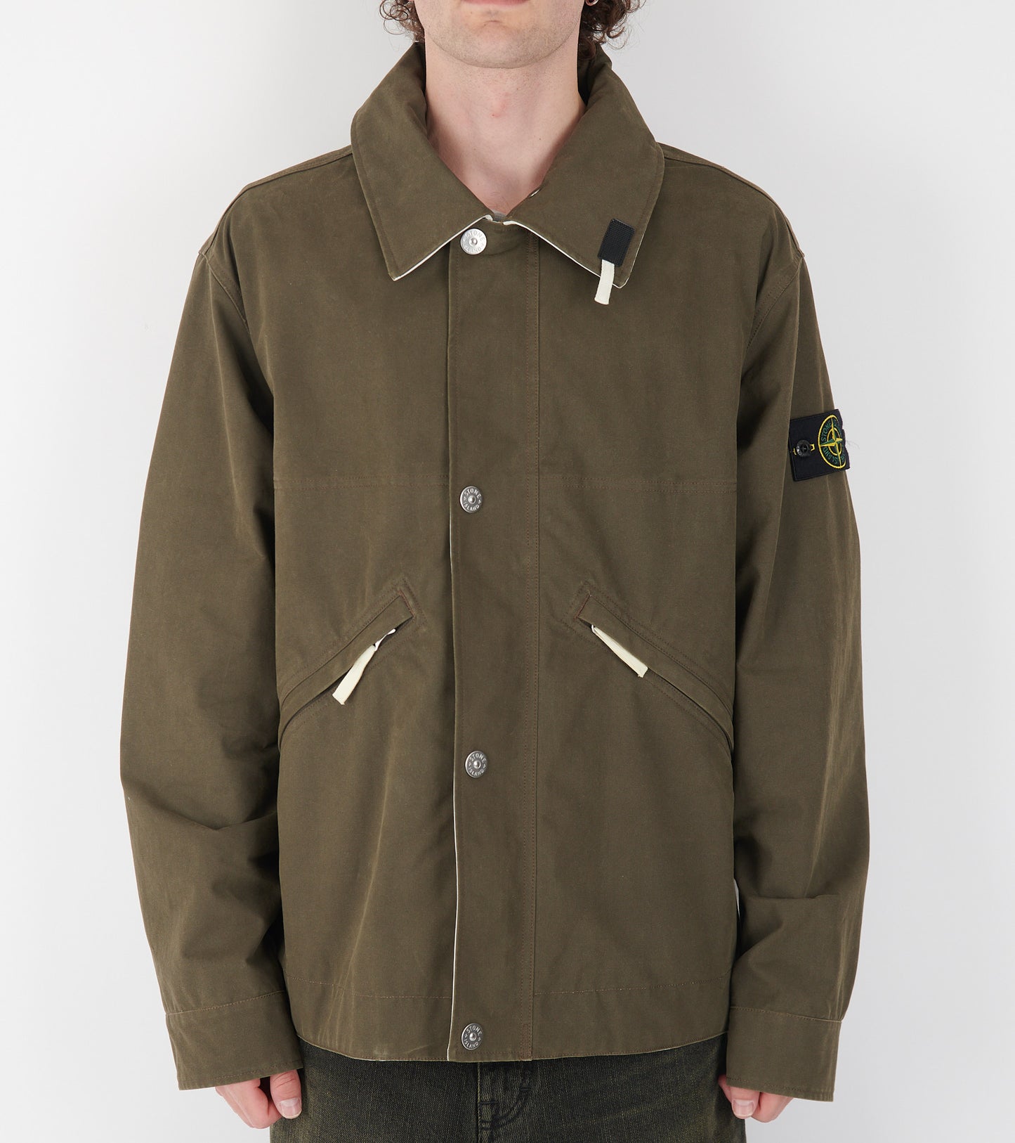 Capospalla Tela Resinata Jacket Olive Green