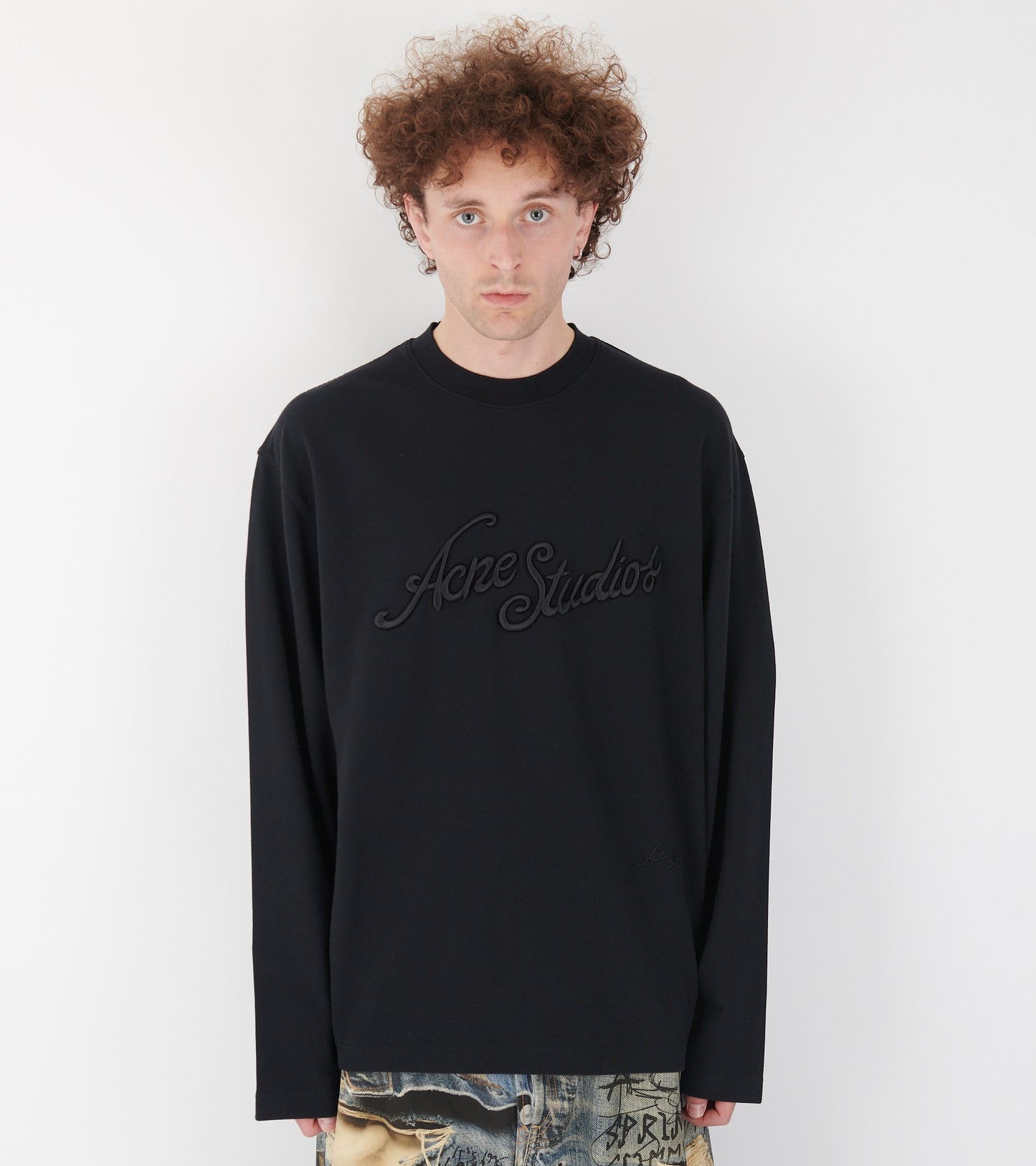 Long Sleeved Logo T-shirt Faded Black