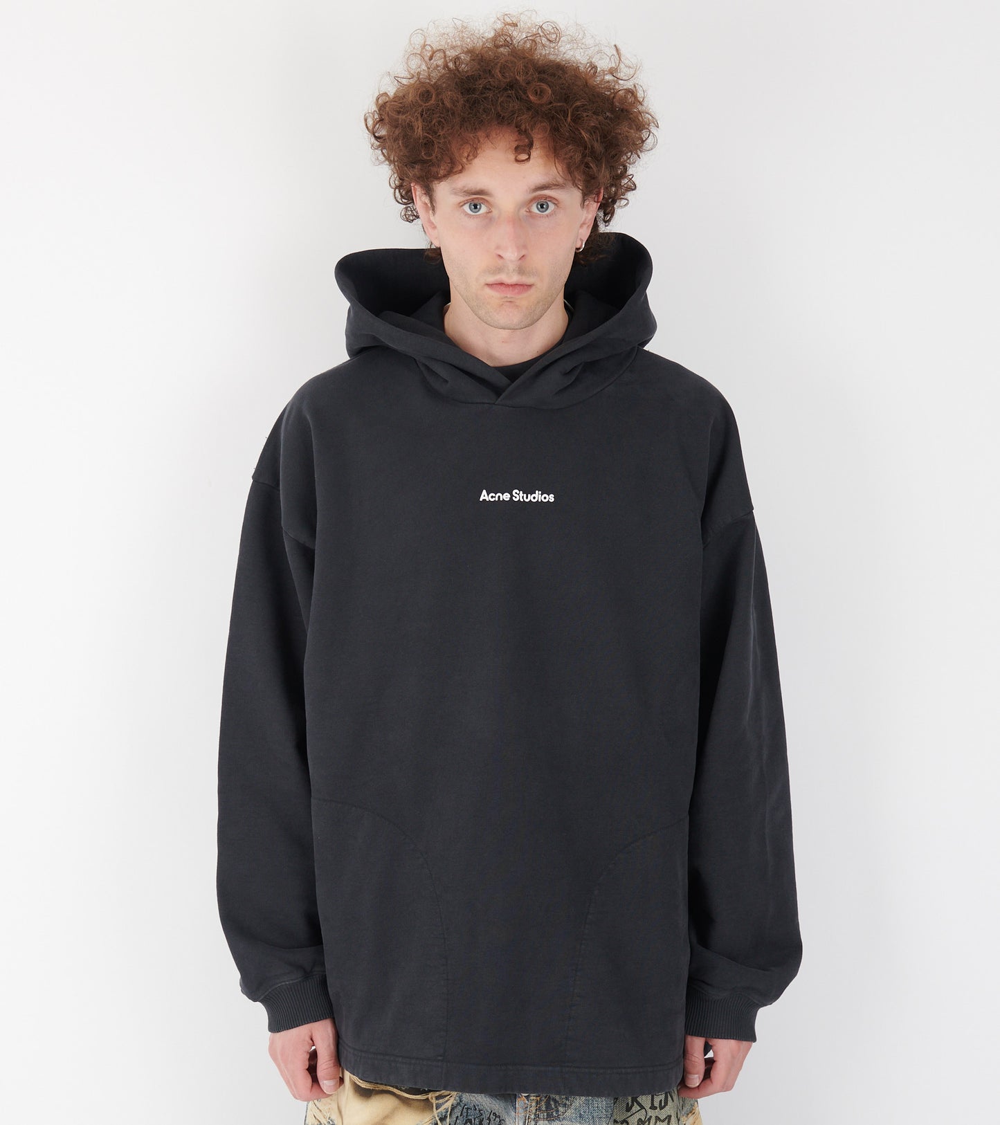 Logo Stamp Hoodie Black