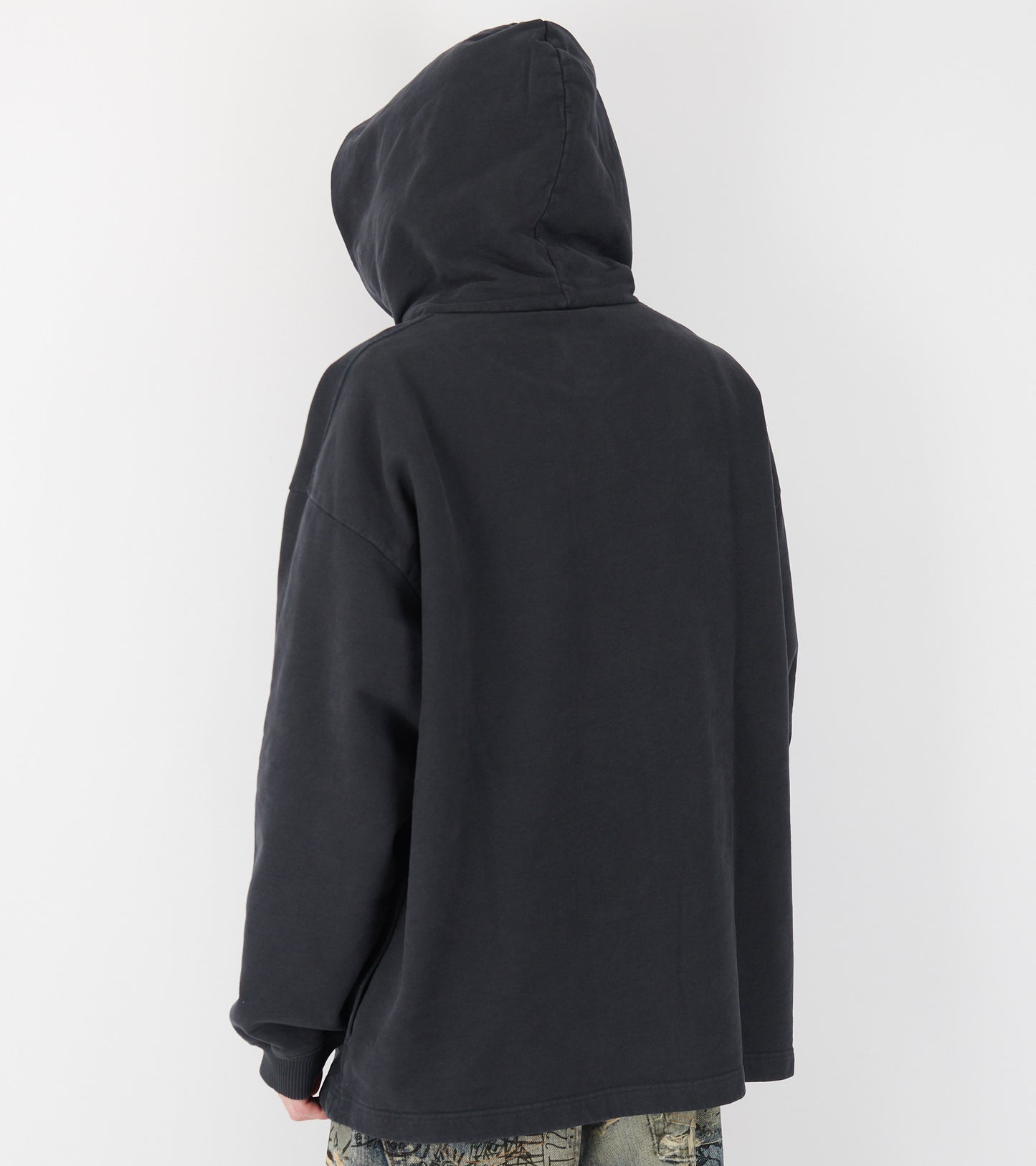 Logo Stamp Hoodie Black