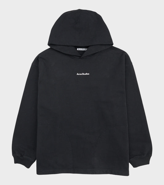 Logo Stamp Hoodie Black