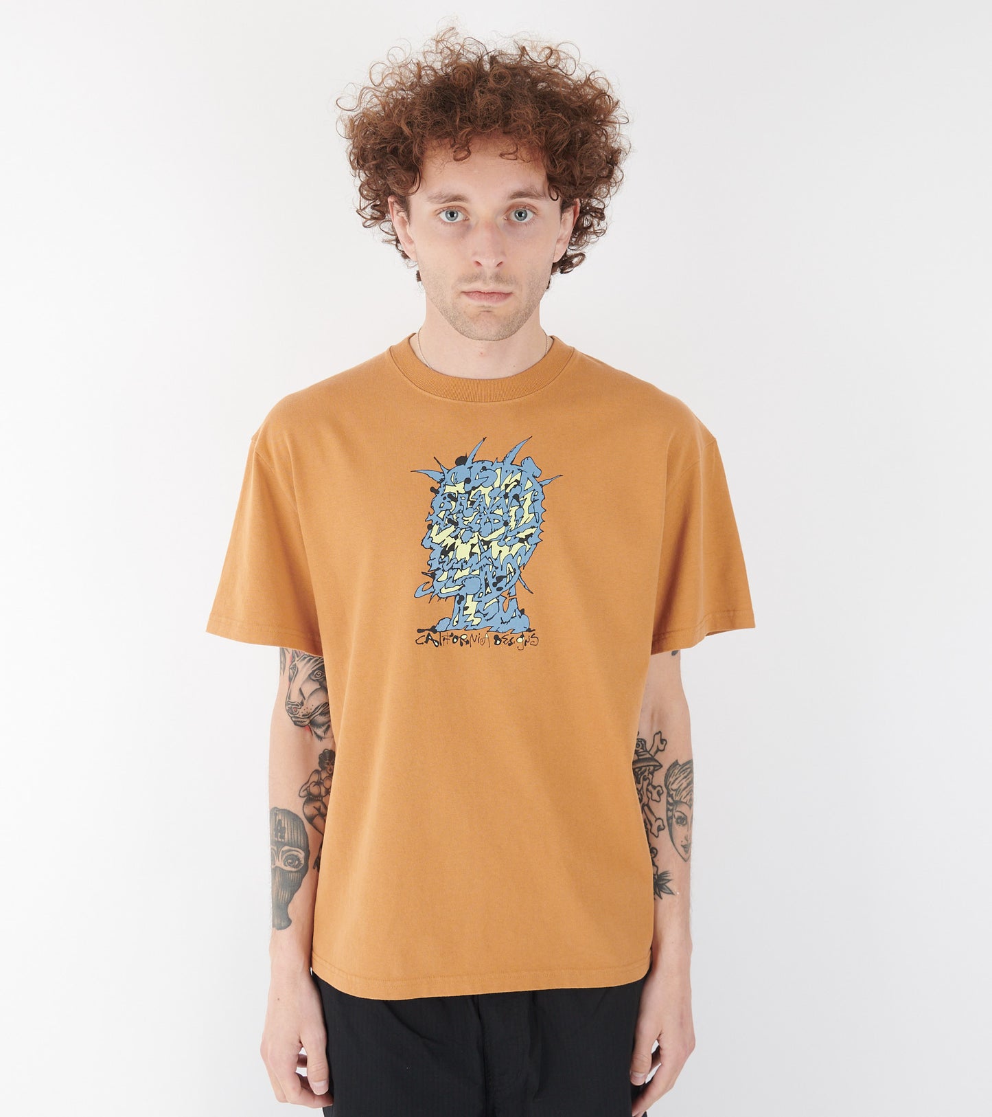 Scrambled Head T-shirt Cumin