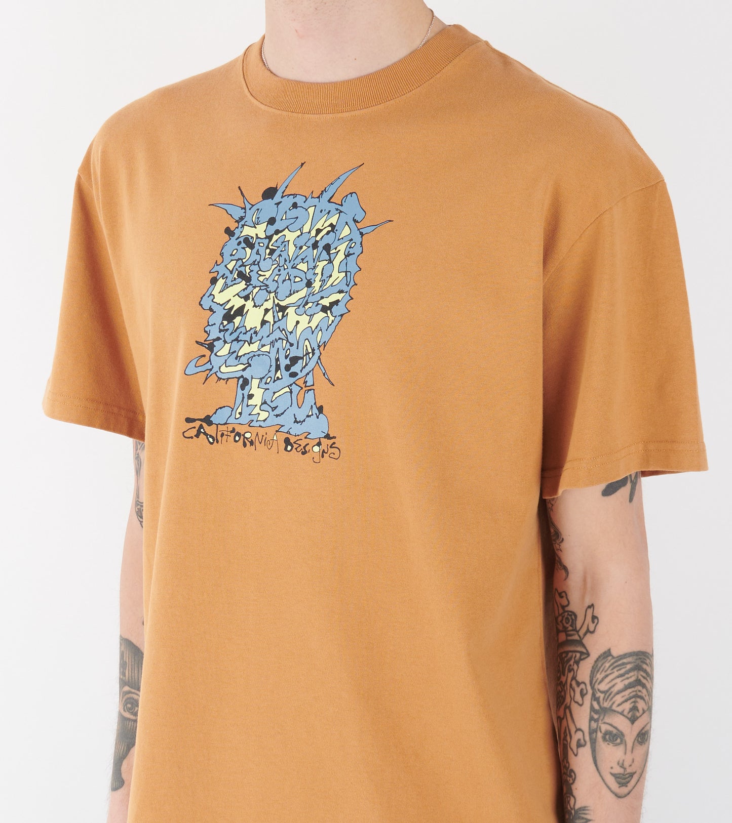 Scrambled Head T-shirt Cumin