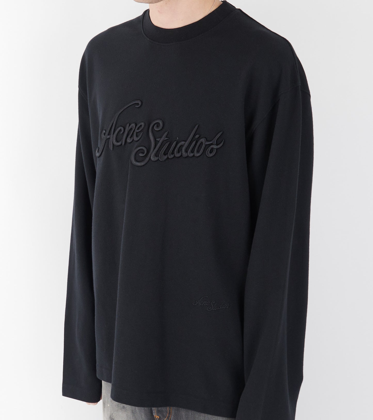 Long Sleeved Logo T-shirt Faded Black