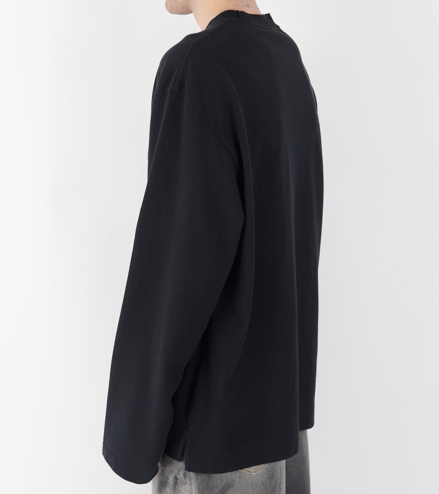 Long Sleeved Logo T-shirt Faded Black