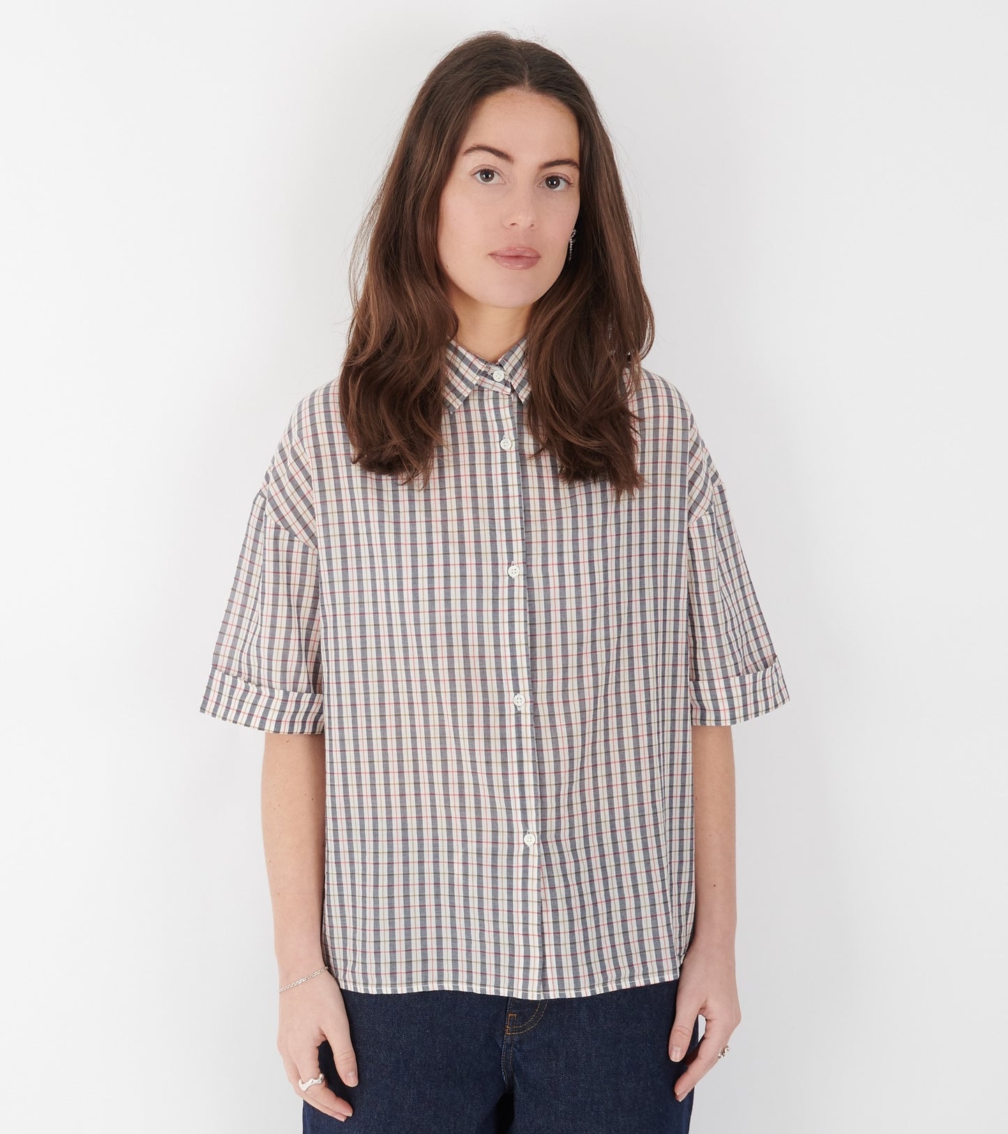 Edith Shirt No. 776 Merle Navy Blue