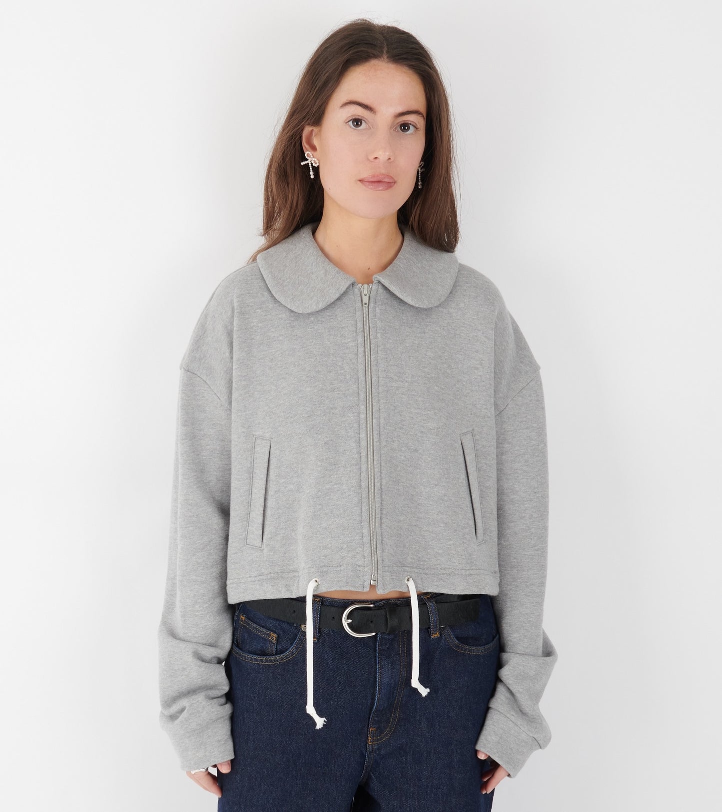 Cropped Sweat Grey