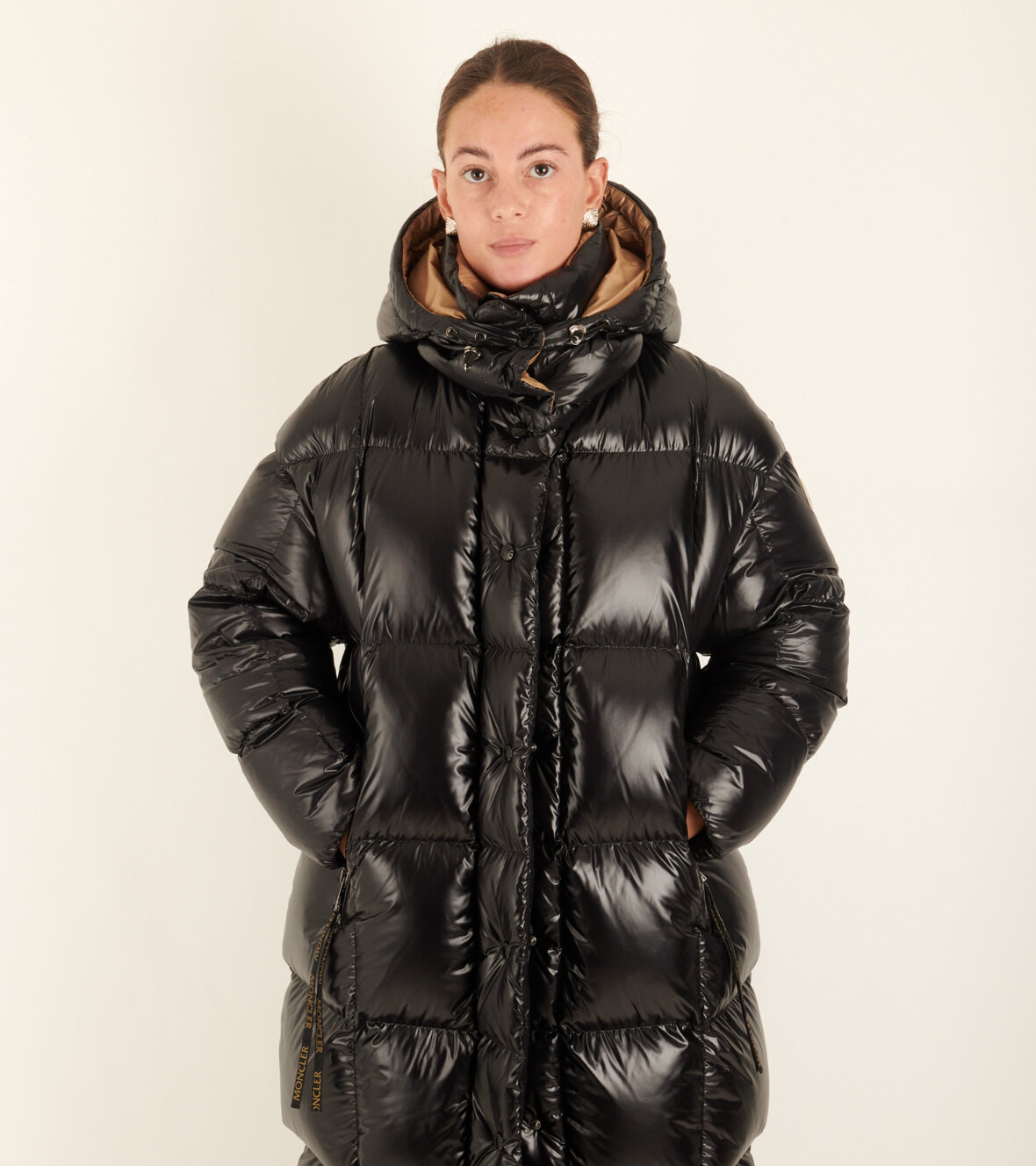 Dr Adams Moncler Parnaiba Long Down Jacket Black