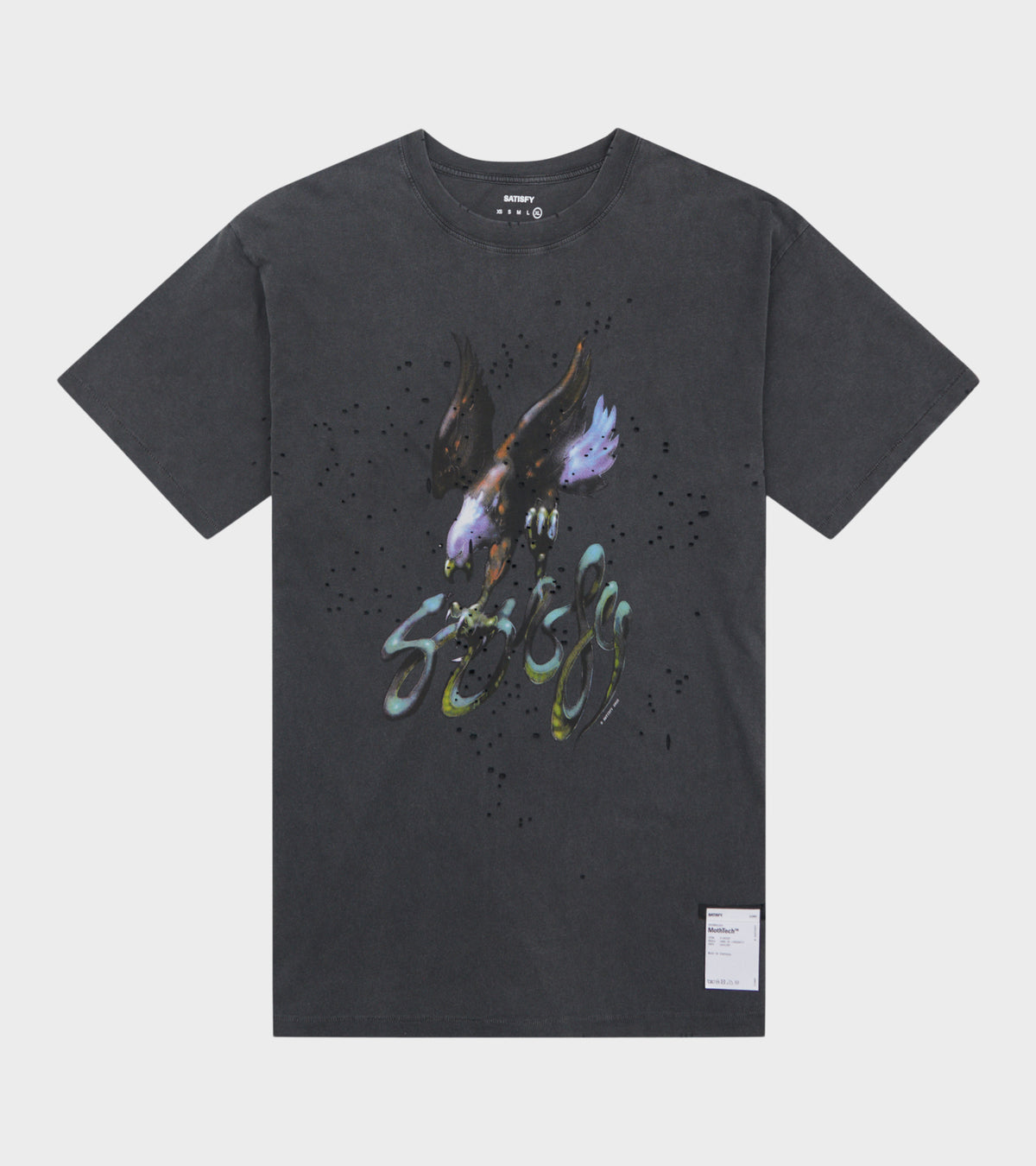 MothTech T-shirt Aged Black Eagle