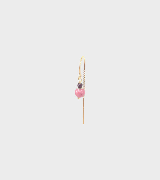 Sui Earring Rhodonite