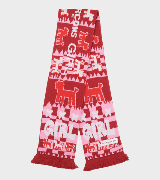 Girl x Arena Scarves Red/Pink