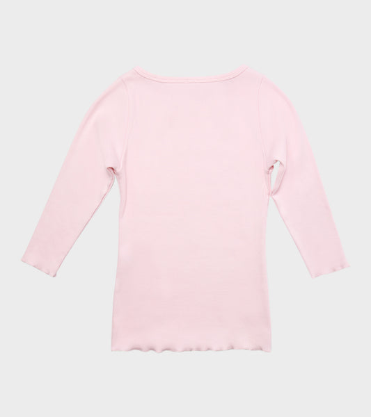 Laura Boat Neck Top Pink