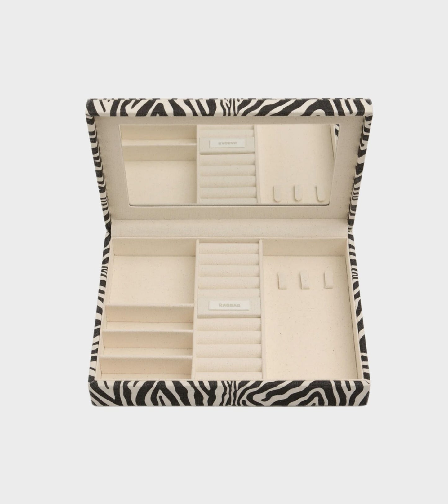 Jewelry Case Canvas Black/White