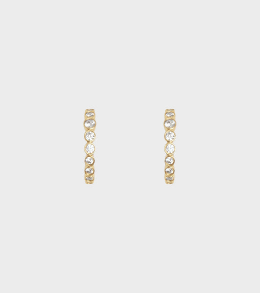 Ottilia Hoops 18K Gold Pleating