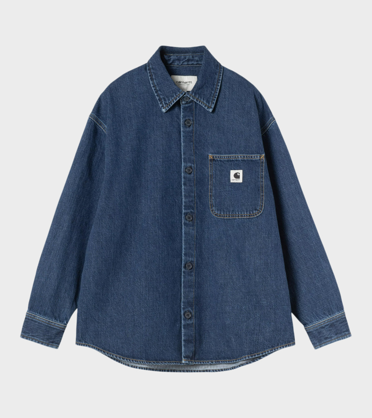 W' Marly Shirt Jac Blue Heavy Stone Wash