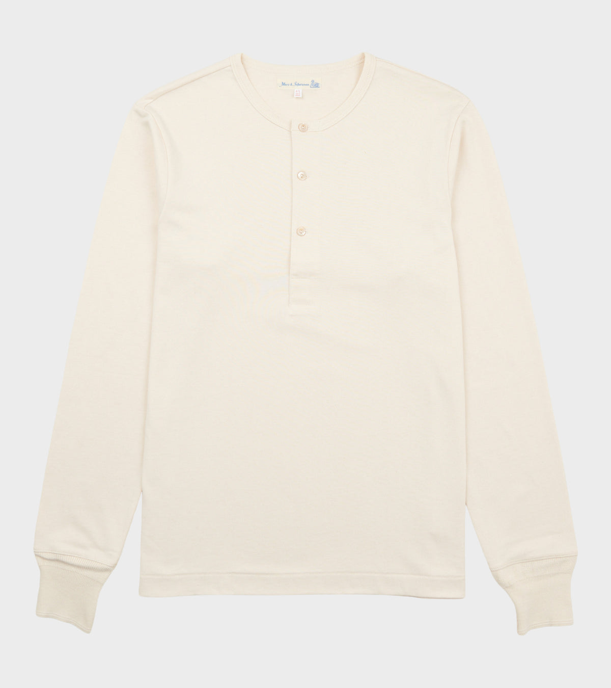 206 Men's Loopwheeled Henley Shirt Nature