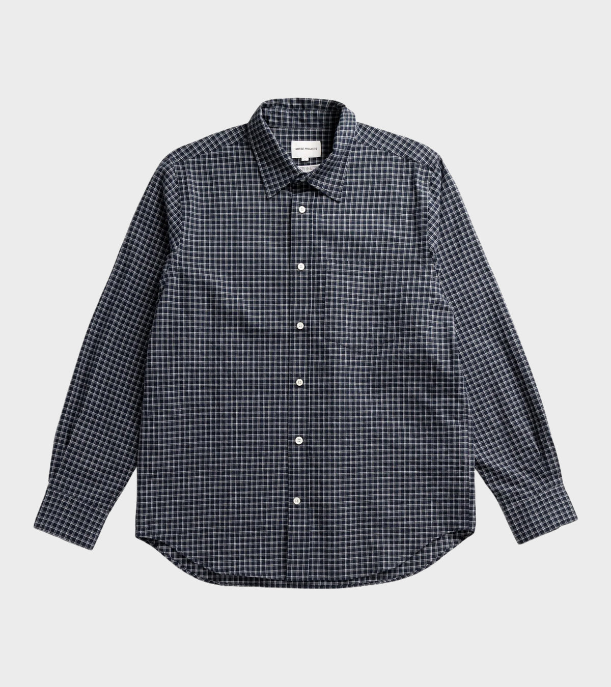 Kongshoved Check Relaxed Shirt Dark Navy Check