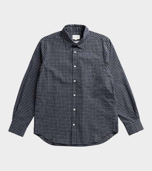Kongshoved Check Relaxed Shirt Dark Navy Check